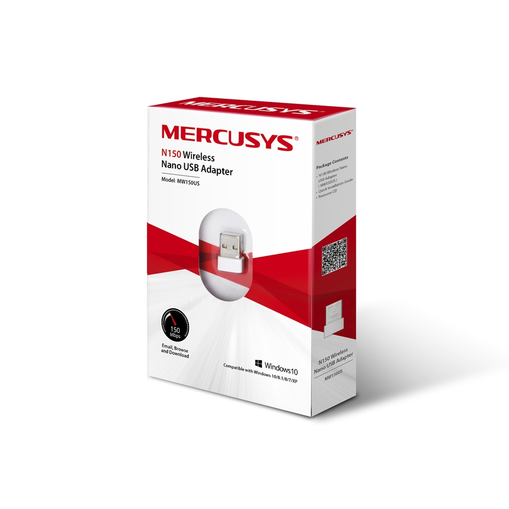 Adaptador Wi-Fi USB MERCUSYS MW150US 150Mbps 802.11n