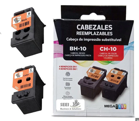 [Canon Kit de Cabezales BH-10 CH-10 Color y Negro] Canon Kit de Cabezales BH-10 CH-10 Color y Negro